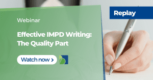 Webinar: Effective IMPD Writing. The Quality Part