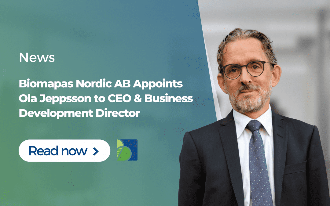 Biomapas Nordic AB Appoints Ola Jeppsson to CEO & Business Development Director